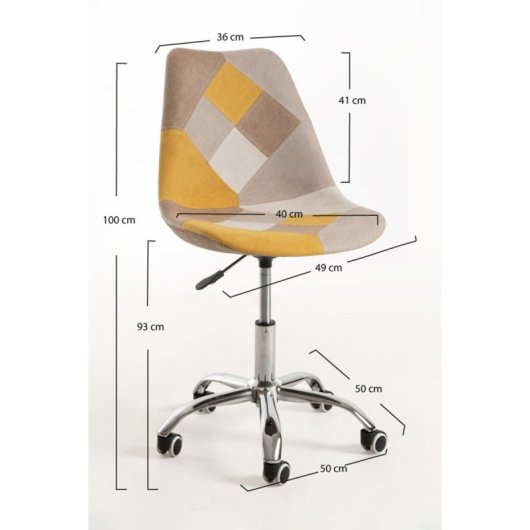 Packs Sillas - Pack 2 Sillas Neo Patchwork - Amarillo