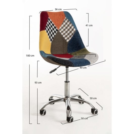 Sillas De Escritorio - Silla Neo Patchwork - Patchwork Colores