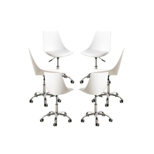 Packs Sillas - Pack 6 Sillas Blok Office - Blanco