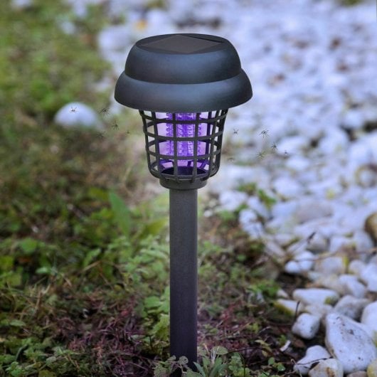 Lampe solaire anti-moustiques pour jardin Innovagoods IG827854, ABS noir