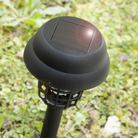Lampe solaire anti-moustiques pour jardin Innovagoods IG827854, ABS noir