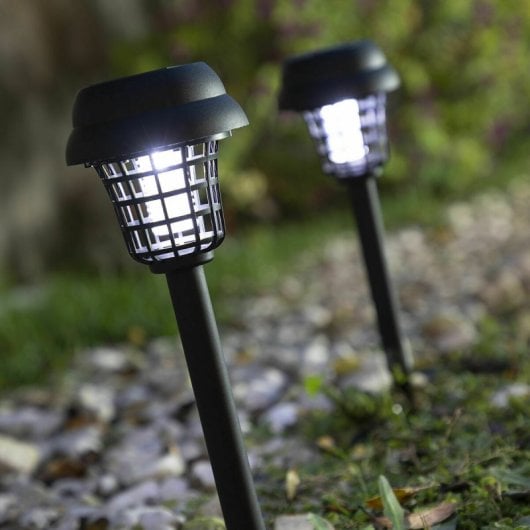 Lampe solaire anti-moustiques pour jardin Innovagoods IG827854, ABS noir