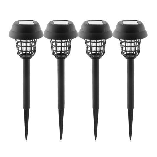 Lampe solaire anti-moustiques pour jardin Innovagoods IG827854, ABS noir
