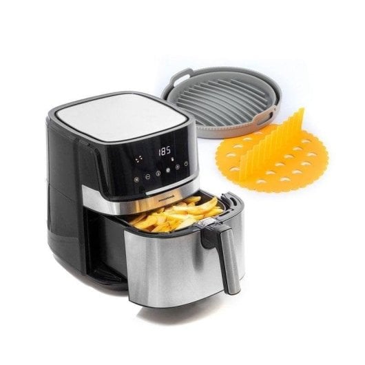 Fritadeira de Ar InnovaGoods IG827762 5,5L 1700W com cesto de silicone e 8 programas