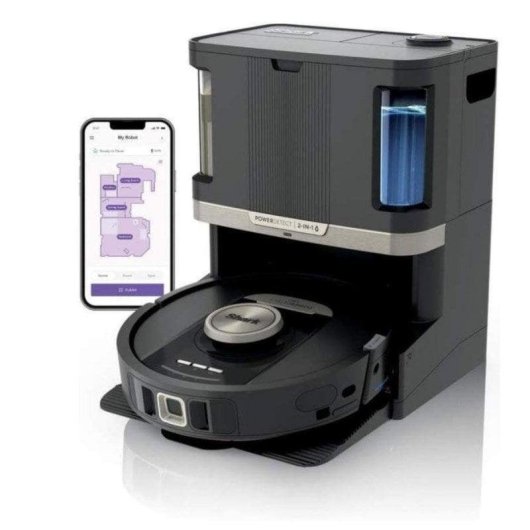 Robot Aspirapolvere e Lavapavimenti Shark PowerDetect NeverTouch Pro 2-in-1 con Autosvuotamento Navigazione LiDAR 650W
