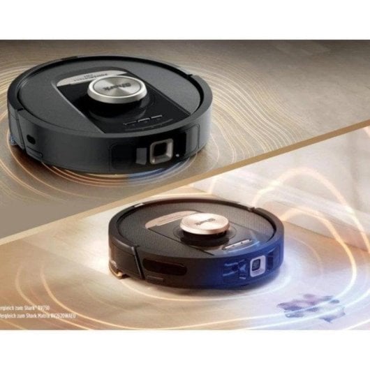 Robot Aspirapolvere e Lavapavimenti Shark PowerDetect NeverTouch Pro 2-in-1 con Autosvuotamento Navigazione LiDAR 650W