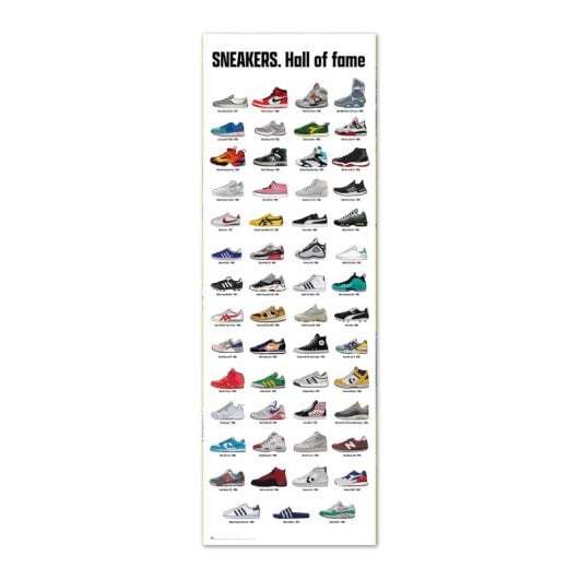 Affiche de porte « Sneakers ». Temple de la renommée