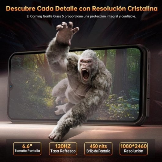 Móvil OUKITEL WP55 Pro 5G 16GB 512GB Dual SIM Batería 11000mAh IP68 120Hz NFC Android Negro