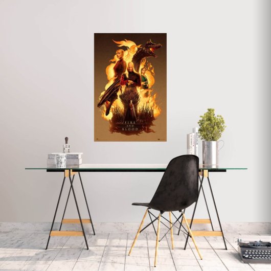 Affiche de Game of Thrones : La Maison du Dragon, du Feu et du Sang