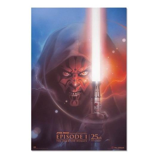 Affiche du 25e anniversaire de Star Wars, épisode 1 : La Menace fantôme