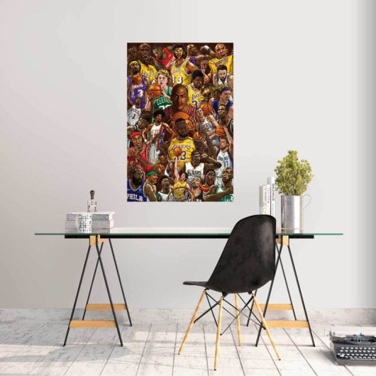 Affiche des superstars de la NBA