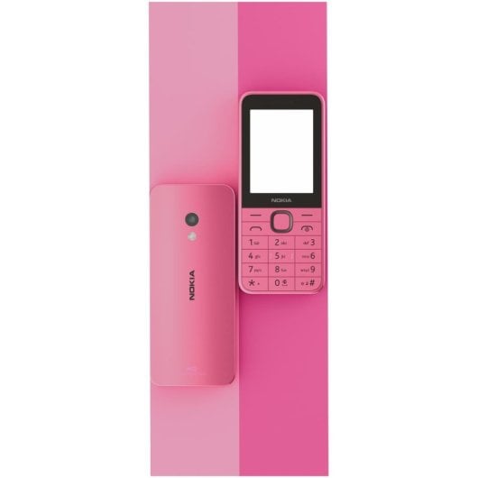 Teléfono HMD Nokia 225 Rosa, Dual SIM, 2.4", 4G, Bluetooth 5.0, 128MB+64MB RAM