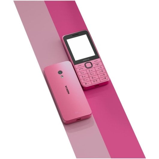 Teléfono HMD Nokia 225 Rosa, Dual SIM, 2.4", 4G, Bluetooth 5.0, 128MB+64MB RAM