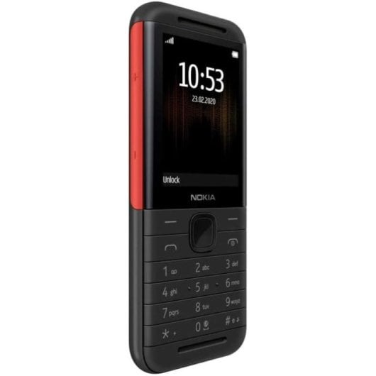 Móvil Nokia 5310 2G S30+ 2,4" 16GB Radio Botones Batería 1200mAh Blanco/Rojo