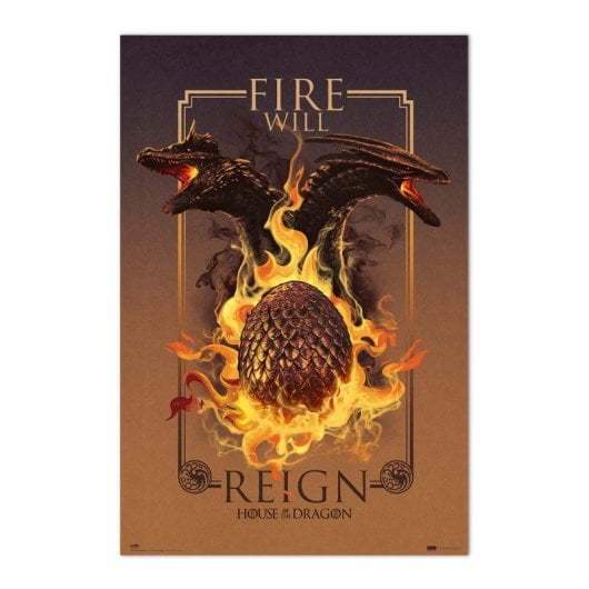 Affiche de Game of Thrones : La Maison du Dragon : Le Feu régnera