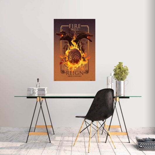 Affiche de Game of Thrones : La Maison du Dragon : Le Feu régnera