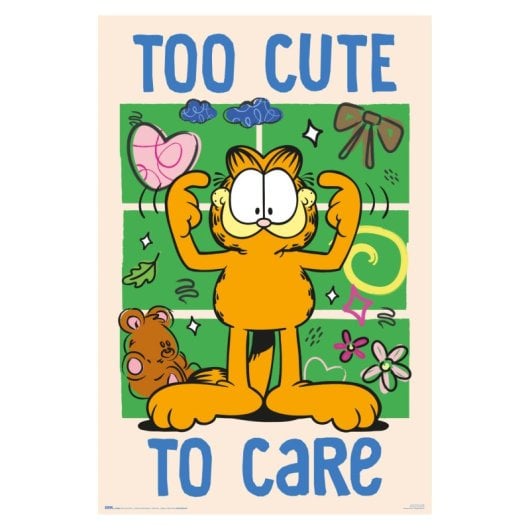 Affiche Garfield trop mignon pour s'en soucier