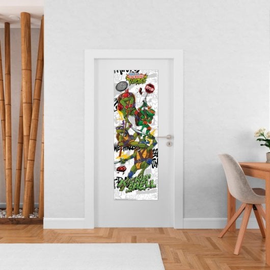 Cartaz de porta das Tartarugas Ninja