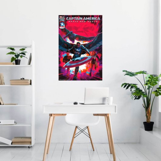 Poster Marvel Capitan America Brave New World Comic
