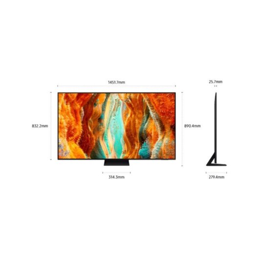 Samsung TQ65QN74FAT Neo QLED 65" 4K Mini LED 144Hz Smart TV WiFi AirSlim Negro