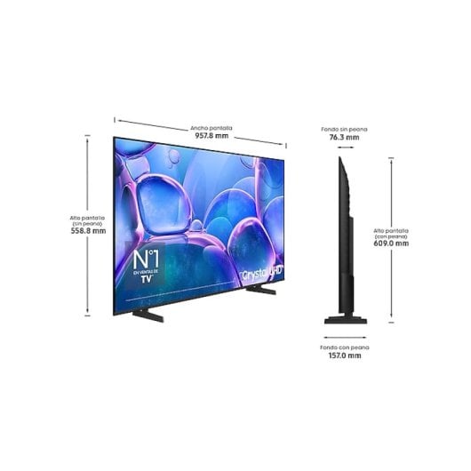 Smart TV Samsung TU43U7005FK 43" 4K UHD LED 3x HDMI Wi-Fi 5 Tizen