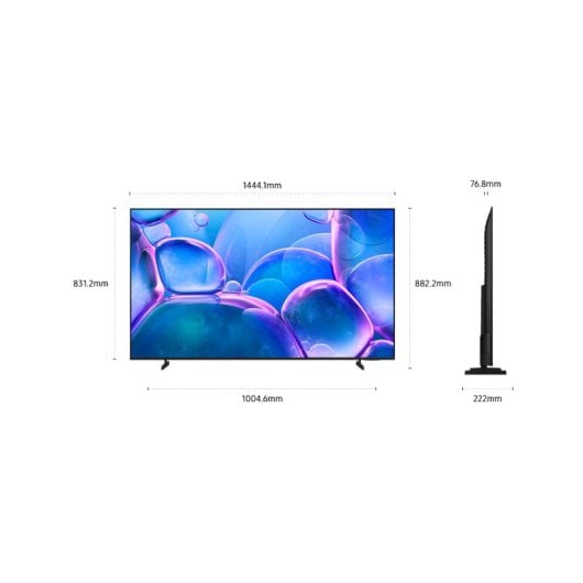 Samsung TU65U7005FK 65" 4K UHD LED Crystal Processor Tizen Smart TV WiFi HDR10+ Preta
