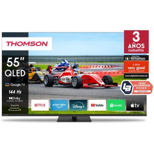 TV Thomson QLED 55QG7C14 55" 4K UltraHD 144Hz Smart TV Google TV Dolby Vision