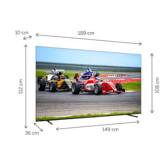 Thomson Q70 Series 85" 85QG7S14 QLED 4K Ultra HD 144Hz HDMI 2.1 Google TV HDR Dolby Vision