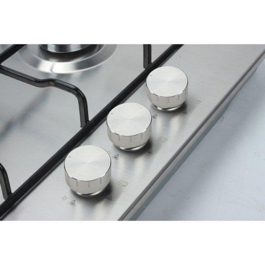 Encimera Vitrokitchen EN630LIN Gas Natural 3 Quemadores 60 cm Acero Inoxidable