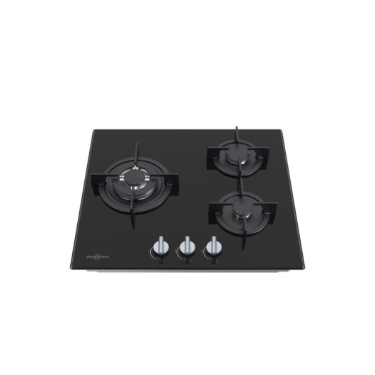 Vitrokitchen Cg605nn Encimera Cristal Gas 3fgos. A Gas Natural 60cm.