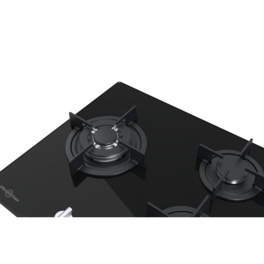 Vitrokitchen Cg605nb Encimera Cristal Gas 3fgos. A Gas Butano 60cm.