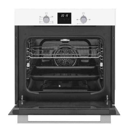 Horno a gas Vitrokitchen HG602BB 52L Grill Gas Encastre Termostato Easy to Clean Blanco