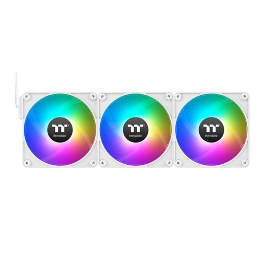 Ventilador THERMALTAKE CT120 EX ARGB Pack 3x120mm 65.47 CFM PWM Blanco LED 5V Hidráulico