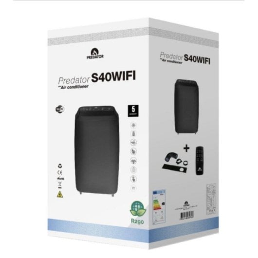 Aire acondicionado móvil GLAZIAR PREDATOR S40 WiFi 12000BTU 3500W R290 Temporizador 38m²