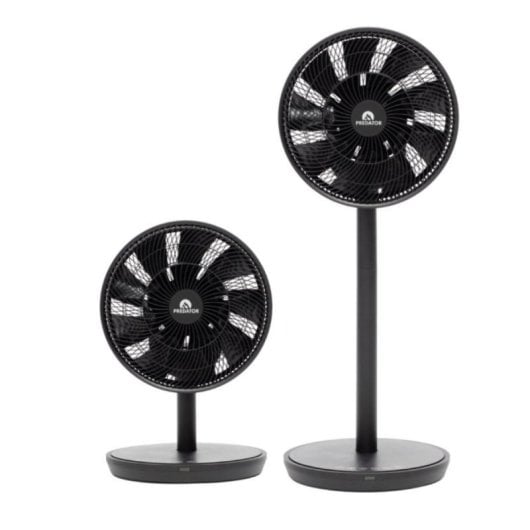 Ventilador con batería PREDATOR F20B 26 velocidades 1400m3/h Silencioso 13dB 18h autonomía