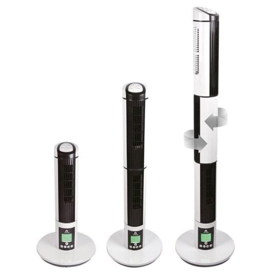 Ventilador torre GLAZIAR Brisa 3 en 1, 9 velocidades, silencioso, oscilante, control remoto