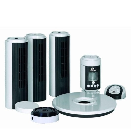 Ventilador torre GLAZIAR Brisa 3 en 1, 9 velocidades, silencioso, oscilante, control remoto
