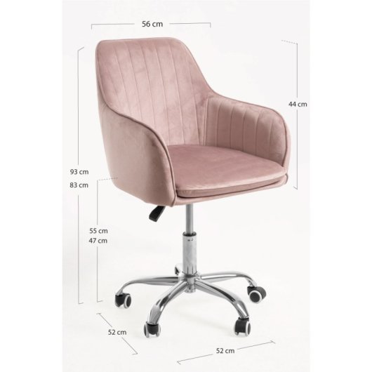 Regalos Miguel - Sillas De Escritorio - Silla Chic Office - Rosa