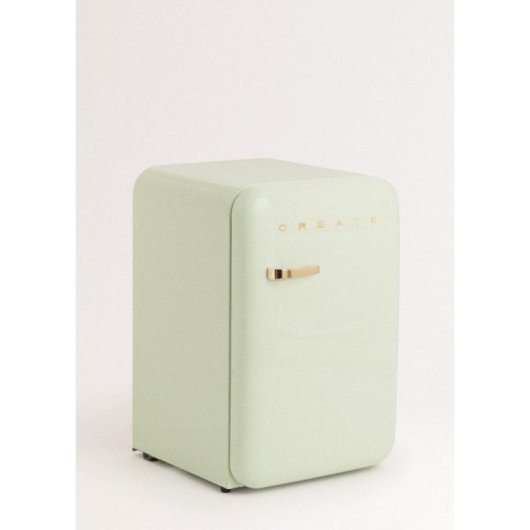 Create Frigorífico Una Puerta Retro Compacto 107L ECO Friendly R600a Verde/Madera F