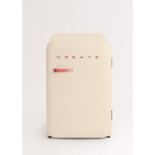 Create Frigorífico Una Puerta Retro 107L ECO Friendly Beige/Terracota F