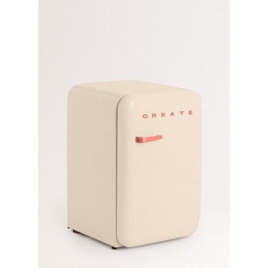 Create Frigorífico Una Puerta Retro 107L ECO Friendly Beige/Terracota F