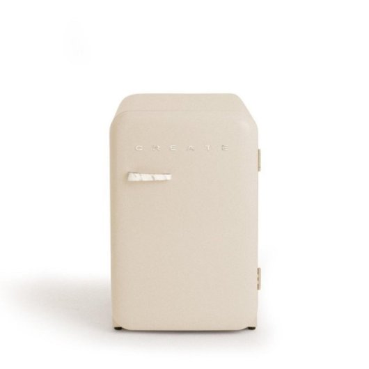 Create Frigorífico Una Puerta Retro 107L R600a ECO Friendly Beige/Mármol F