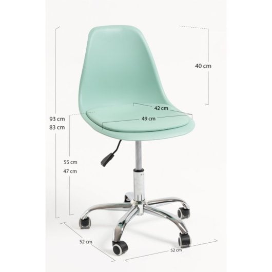 Sillas De Escritorio - Silla Dami Office - Celadón