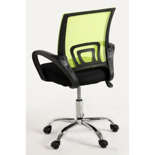 Sillas De Escritorio - Silla Midi Pro - Verde Y Negro