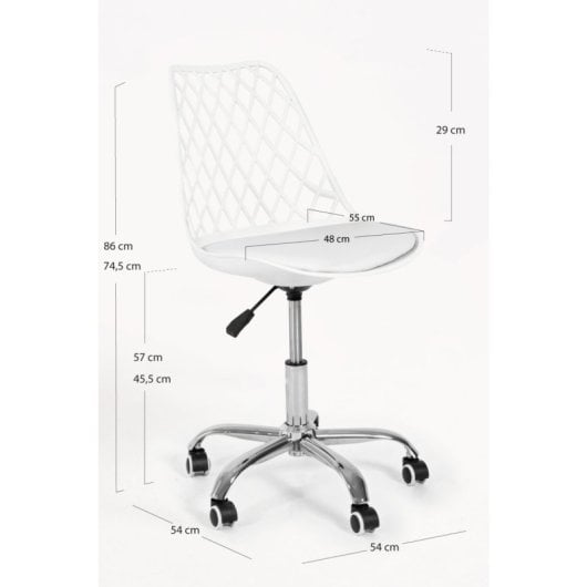Sillas De Escritorio - Silla Mima Office - Blanco