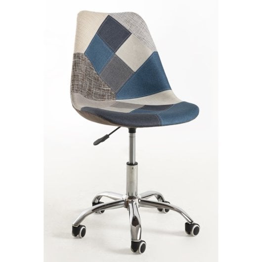 Sillas De Escritorio - Silla Neo Patchwork - Patchwork Blue