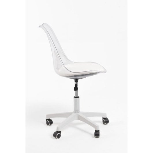 Sillas De Escritorio - Silla Neo Transparente - Blanco