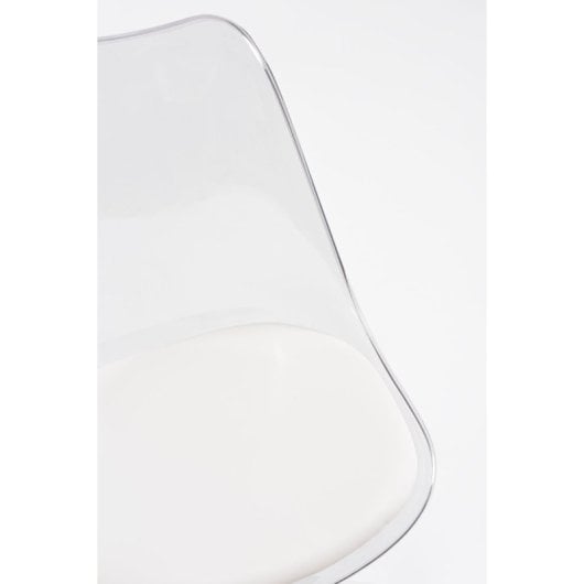 Sillas De Escritorio - Silla Neo Transparente - Blanco
