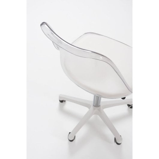 Sillas De Escritorio - Silla Neo Transparente - Blanco
