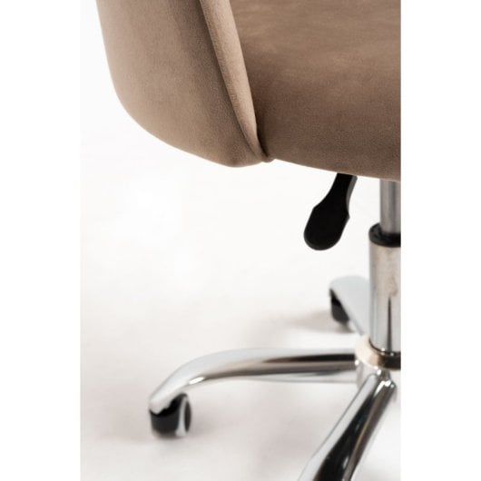 Sillas De Escritorio - Silla Vint Terciopelo Office - Beige